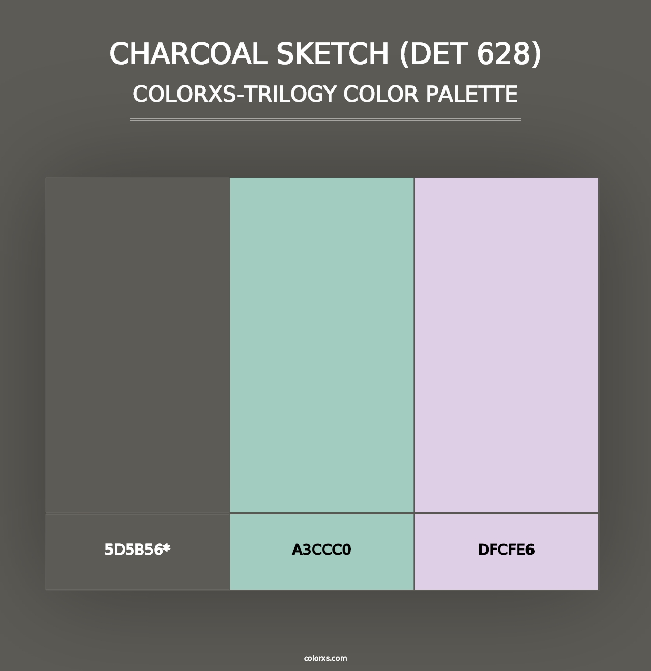 Charcoal Sketch (DET 628) - Colorxs Trilogy Palette