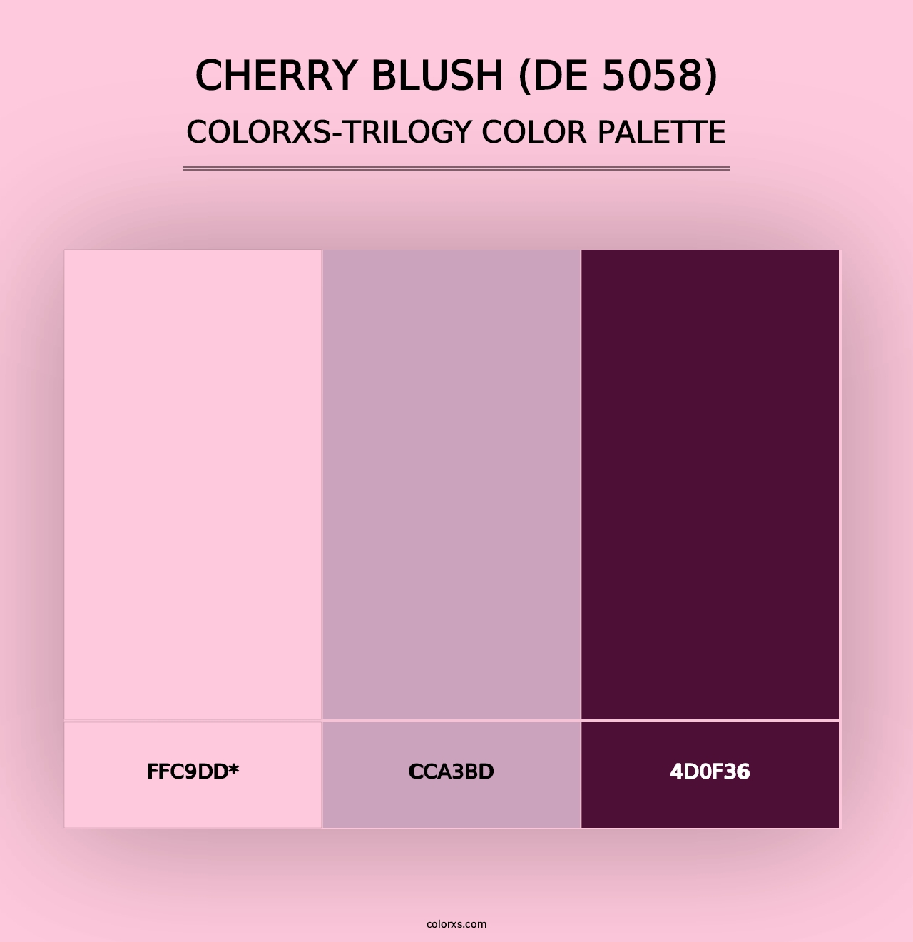 Cherry Blush (DE 5058) - Colorxs Trilogy Palette