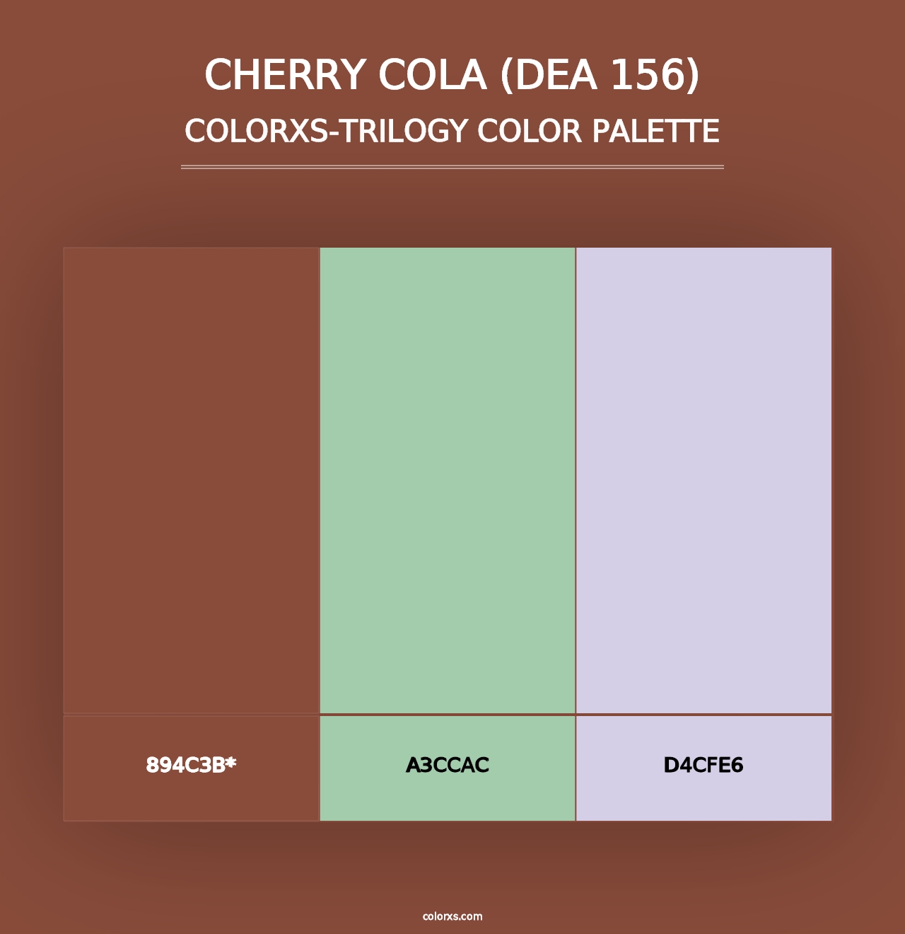 Cherry Cola (DEA 156) - Colorxs Trilogy Palette