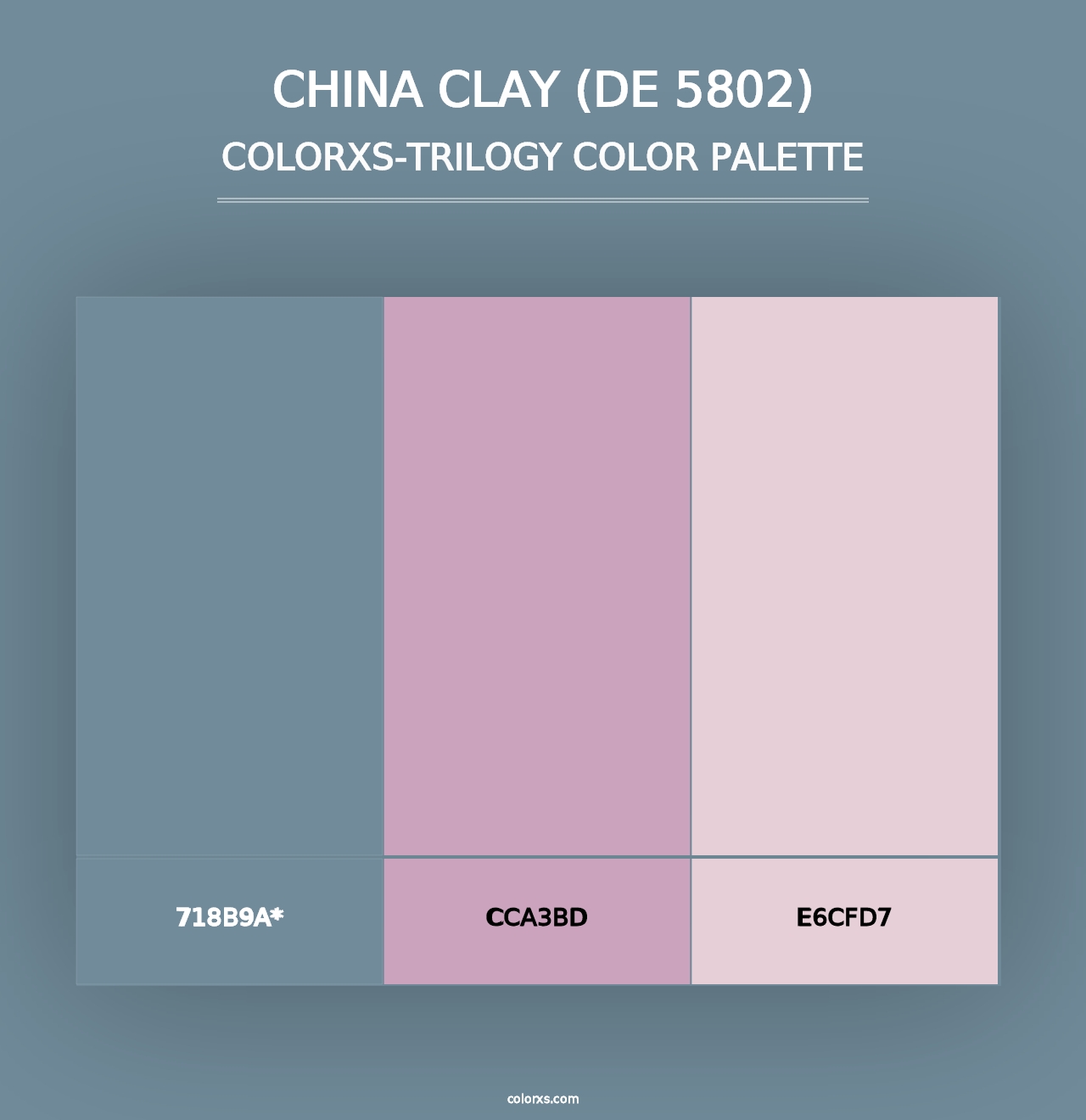 China Clay (DE 5802) - Colorxs Trilogy Palette