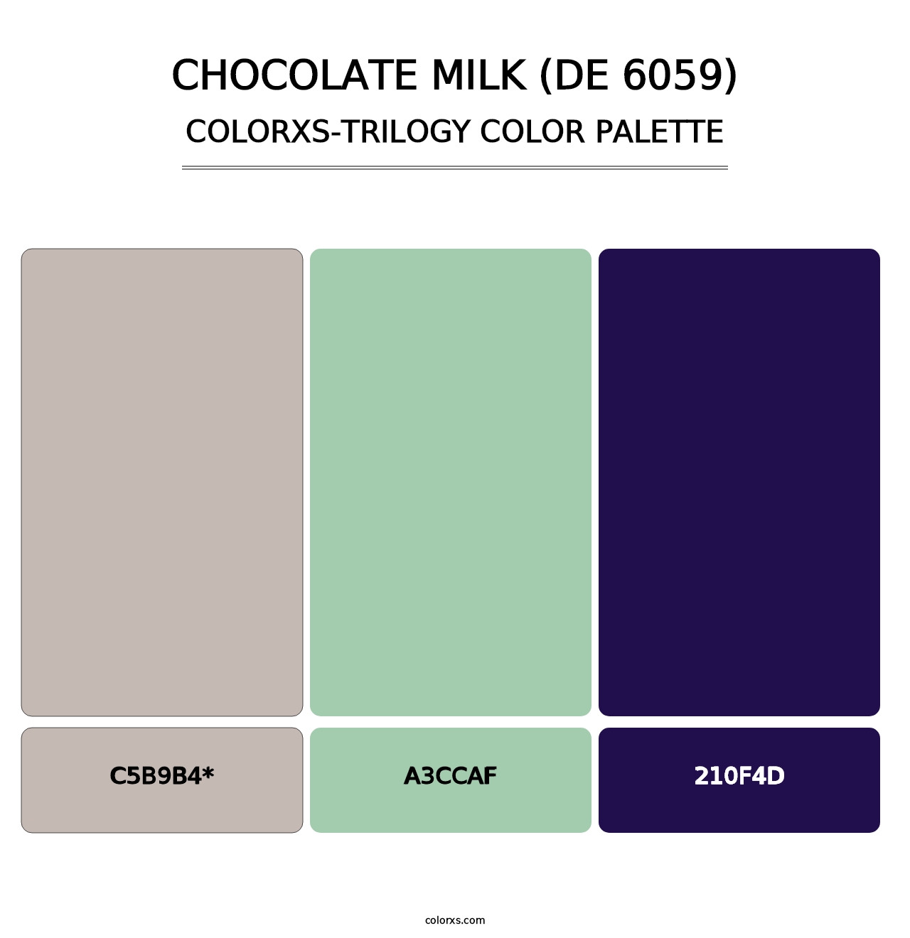 Chocolate Milk (DE 6059) - Colorxs Trilogy Palette