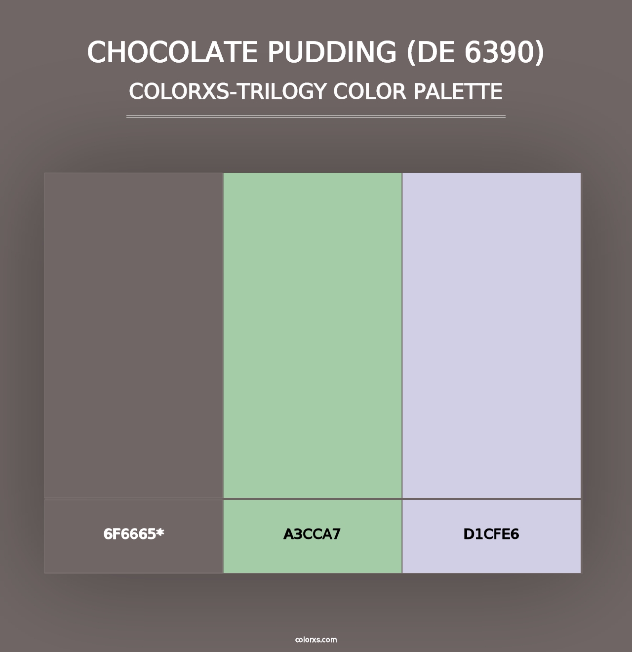 Chocolate Pudding (DE 6390) - Colorxs Trilogy Palette