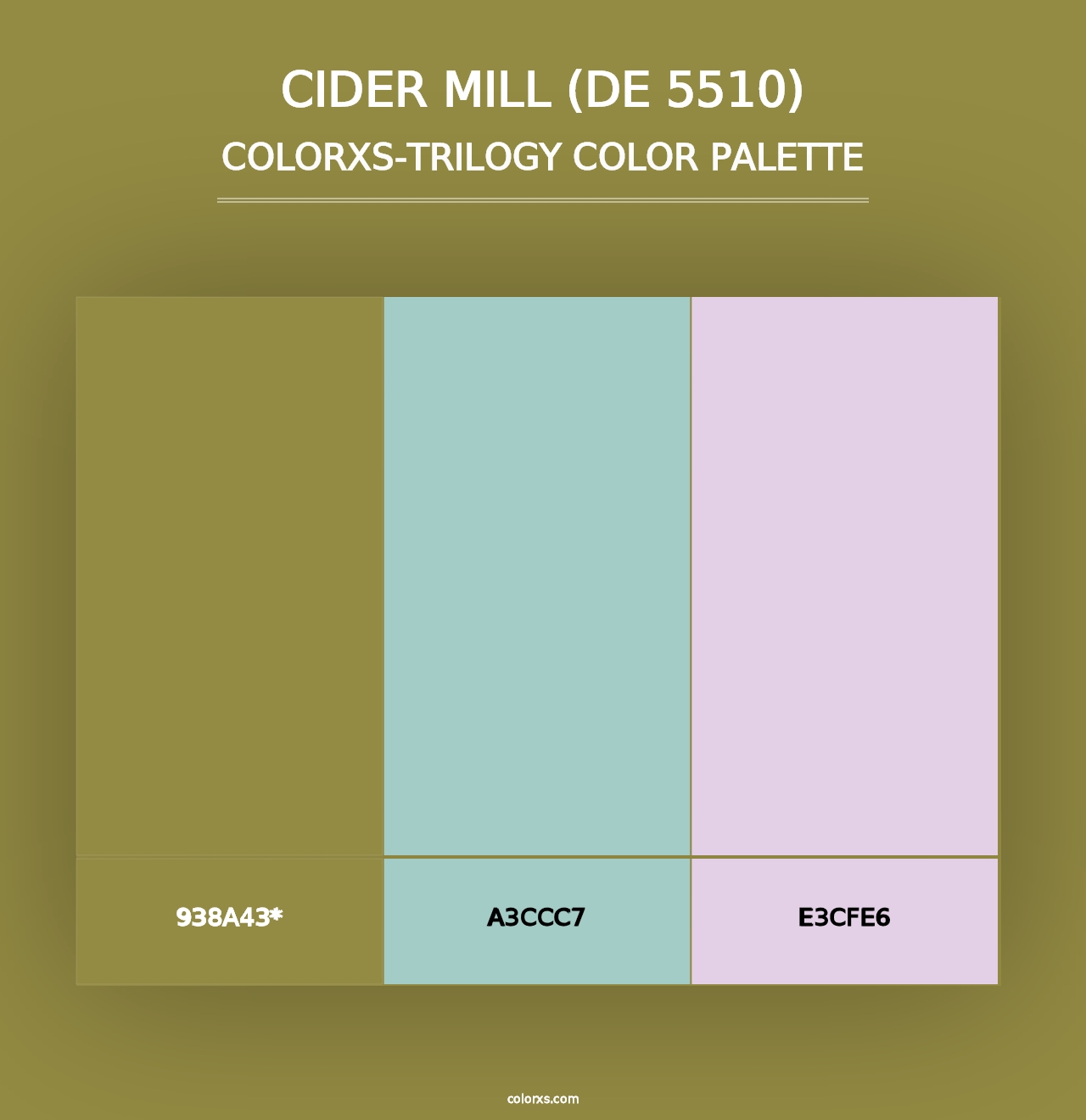 Cider Mill (DE 5510) - Colorxs Trilogy Palette