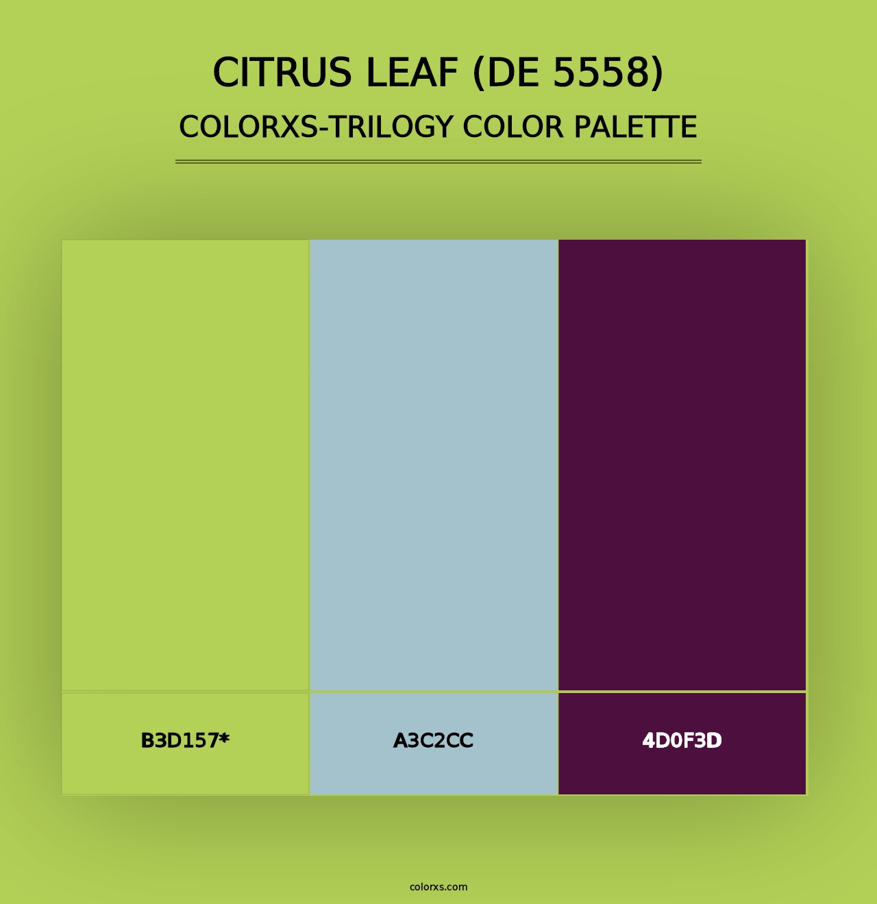 Citrus Leaf (DE 5558) - Colorxs Trilogy Palette