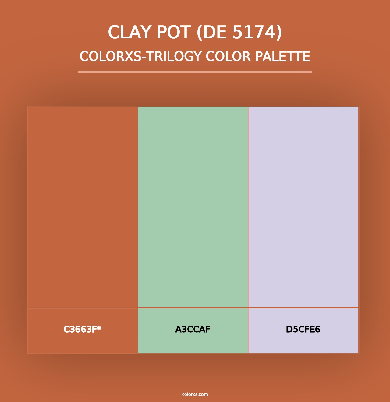 Clay Pot (DE 5174) - Colorxs Trilogy Palette