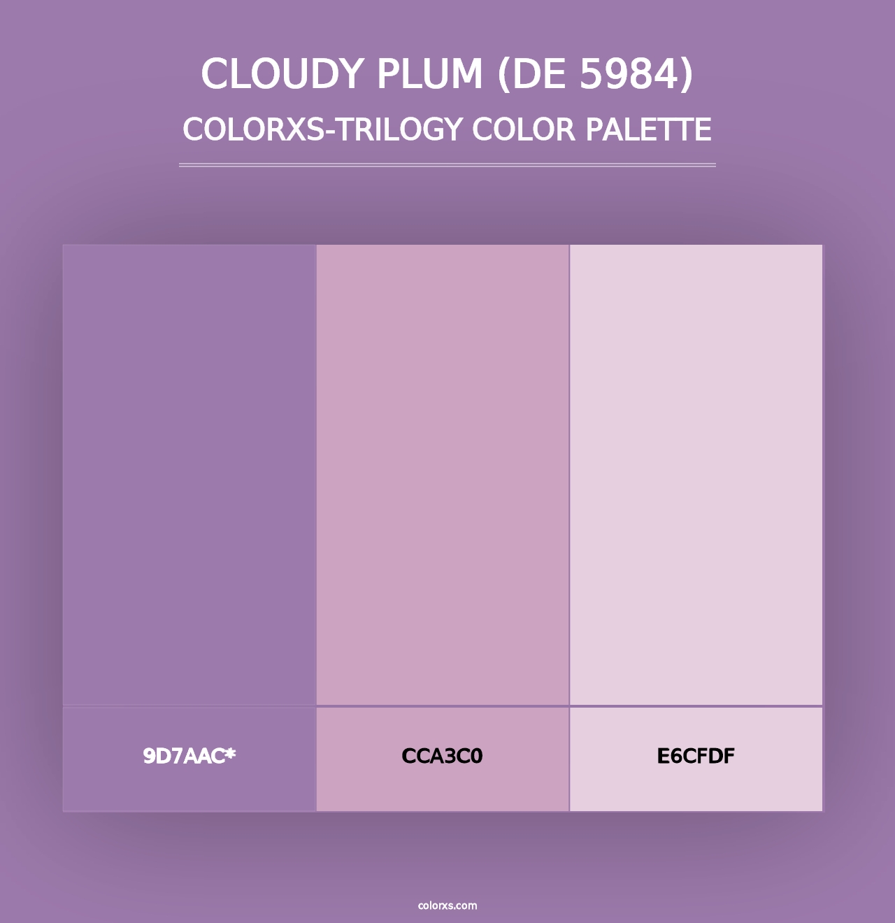 Cloudy Plum (DE 5984) - Colorxs Trilogy Palette