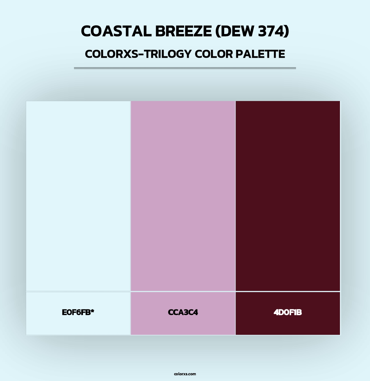 Coastal Breeze (DEW 374) - Colorxs Trilogy Palette