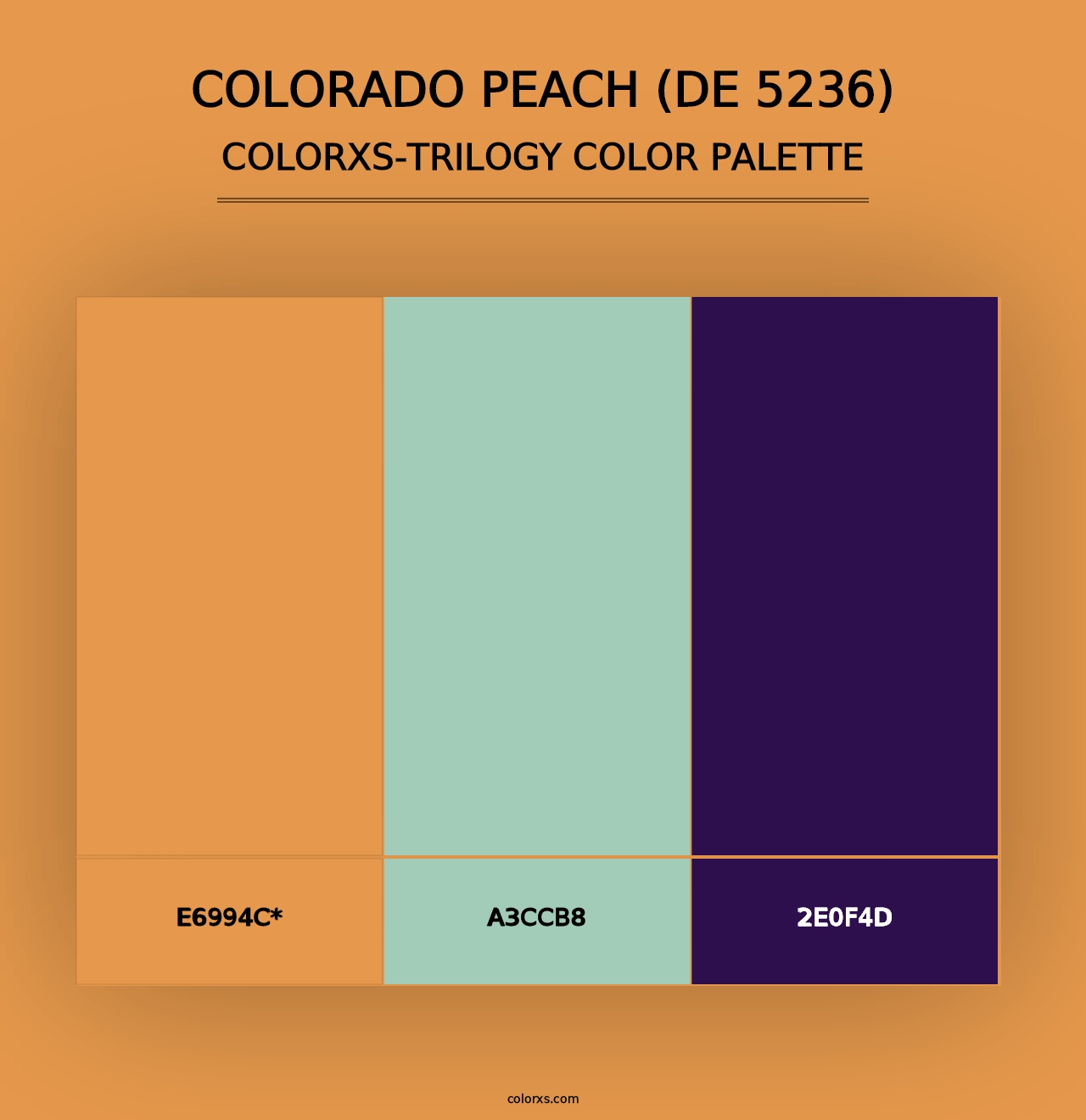 Colorado Peach (DE 5236) - Colorxs Trilogy Palette