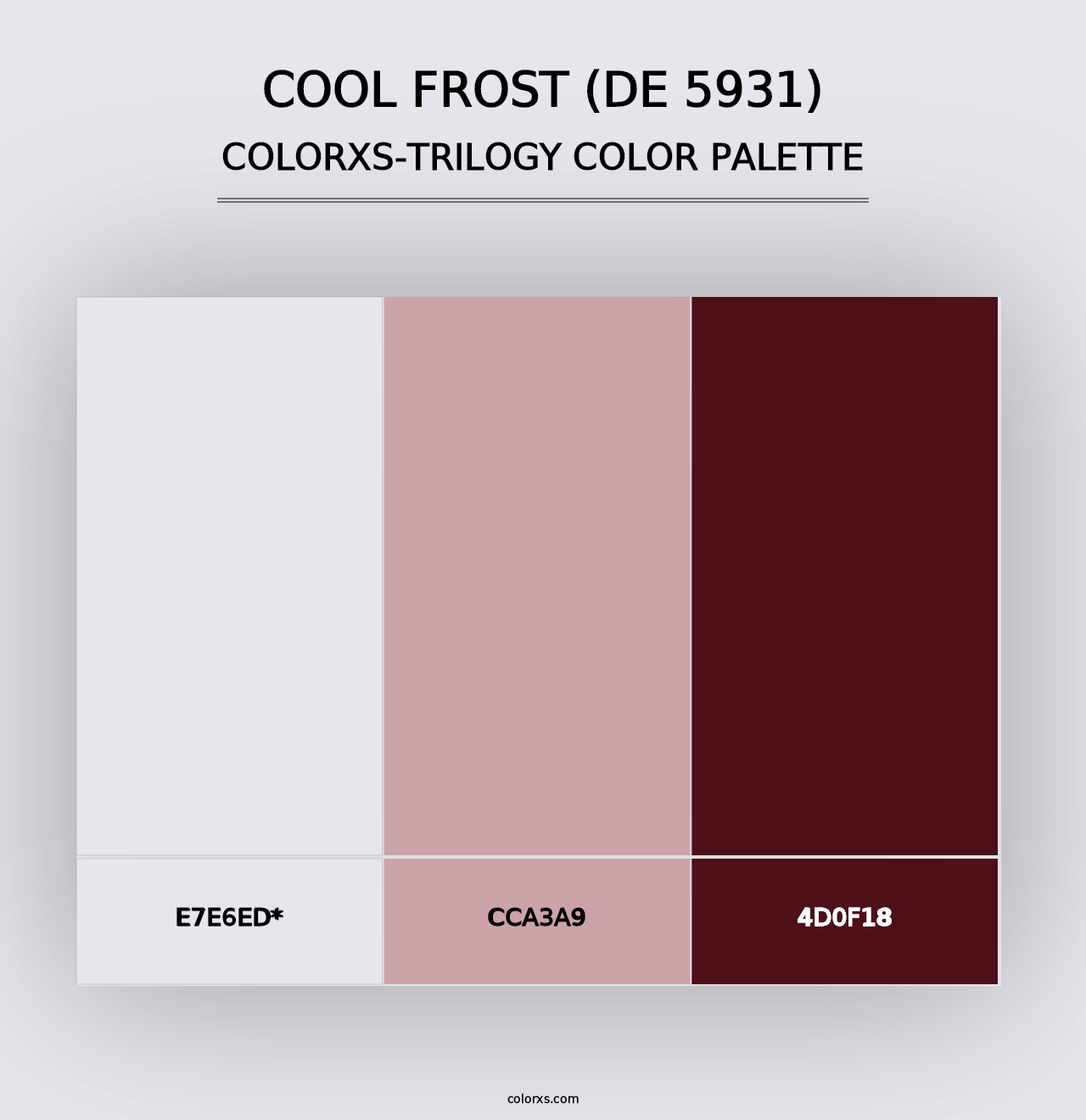 Cool Frost (DE 5931) - Colorxs Trilogy Palette