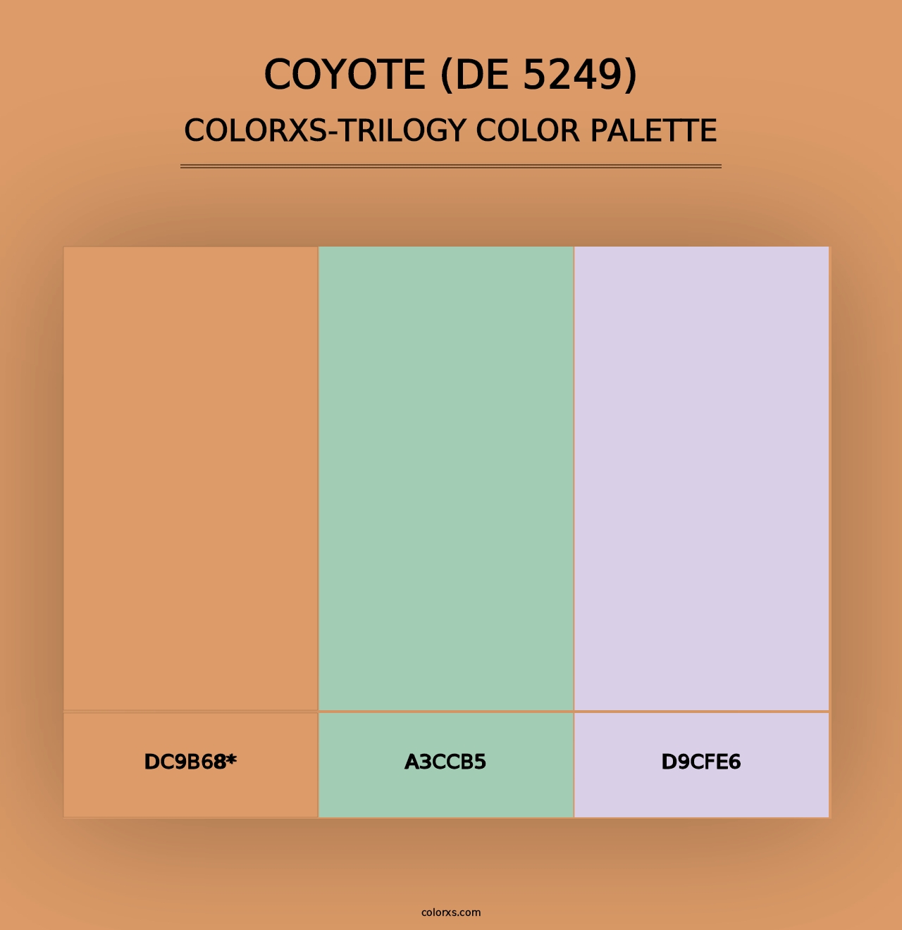 Coyote (DE 5249) - Colorxs Trilogy Palette