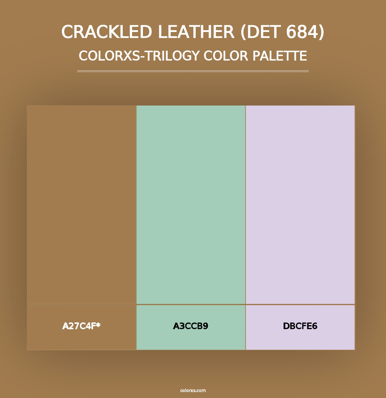 Crackled Leather (DET 684) - Colorxs Trilogy Palette