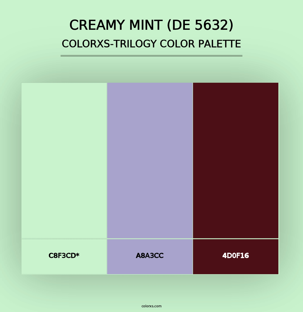 Creamy Mint (DE 5632) - Colorxs Trilogy Palette