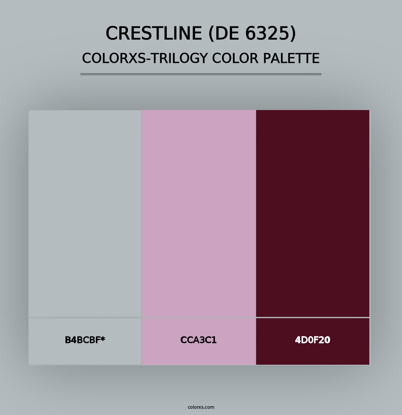 Crestline (DE 6325) - Colorxs Trilogy Palette