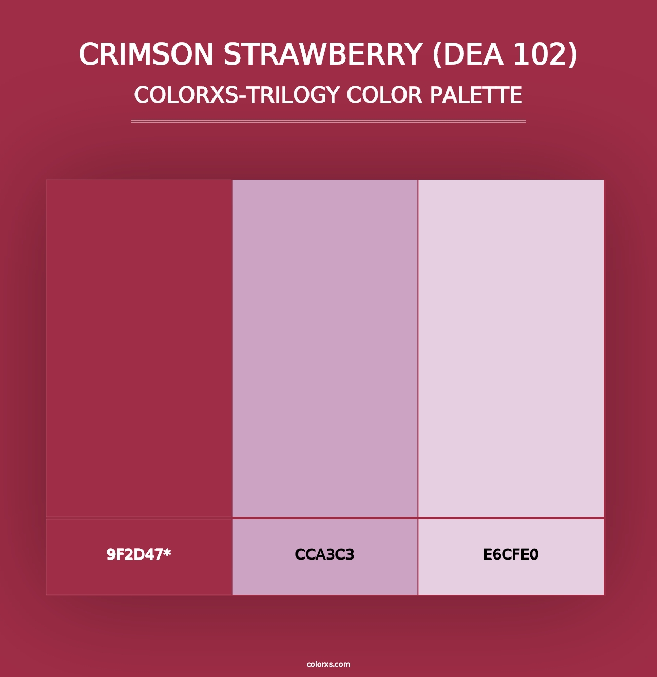 Crimson Strawberry (DEA 102) - Colorxs Trilogy Palette