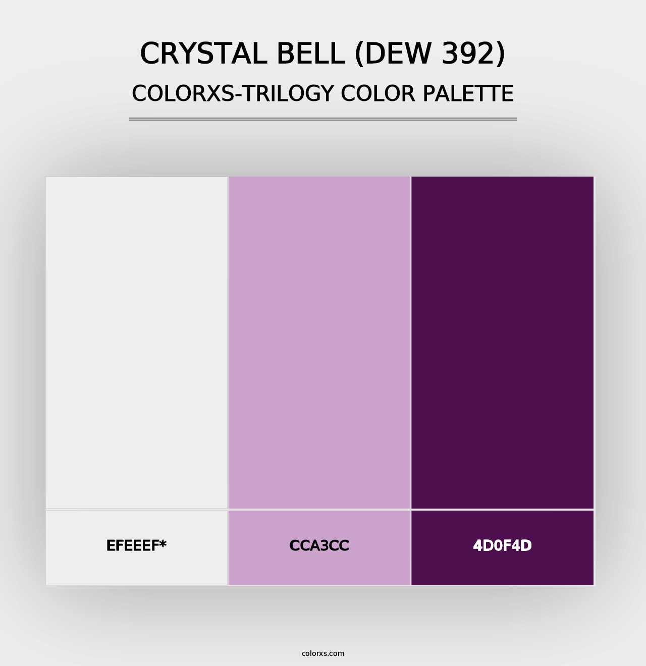 Crystal Bell (DEW 392) - Colorxs Trilogy Palette