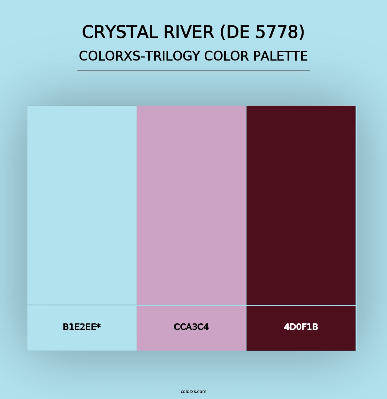 Crystal River (DE 5778) - Colorxs Trilogy Palette