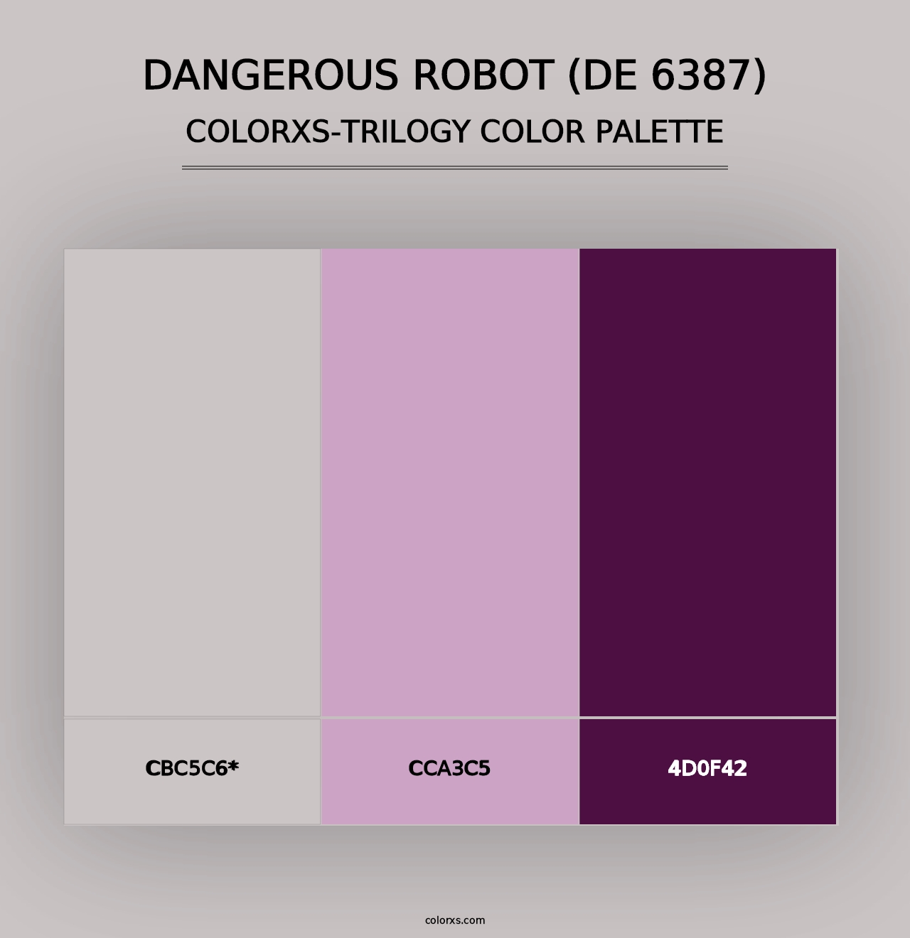 Dangerous Robot (DE 6387) - Colorxs Trilogy Palette