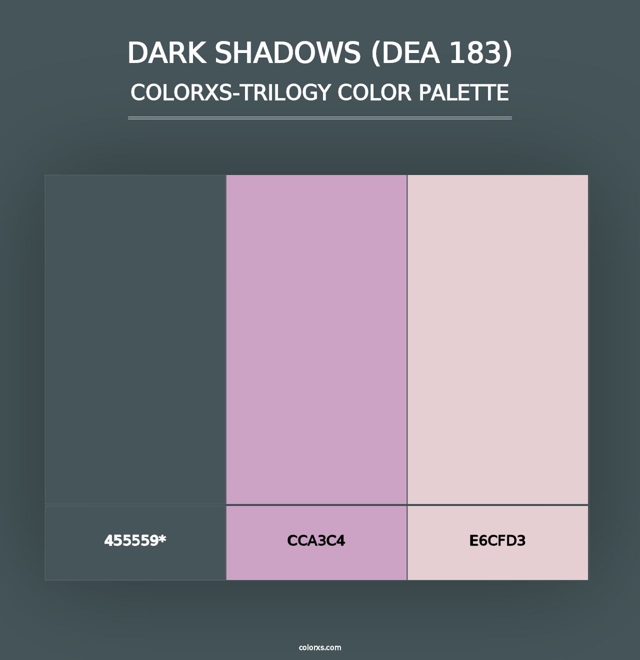 Dark Shadows (DEA 183) - Colorxs Trilogy Palette