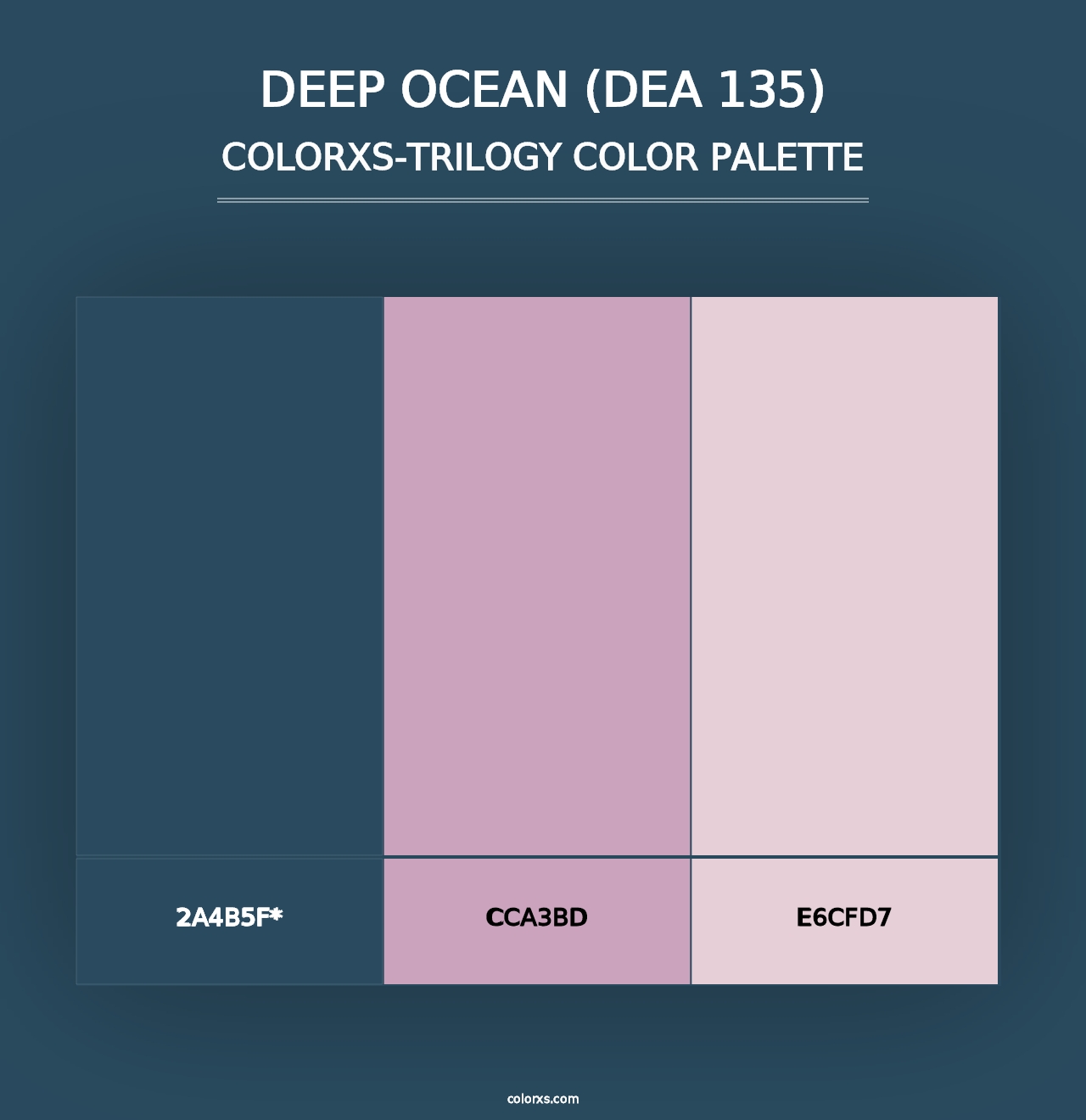 Deep Ocean (DEA 135) - Colorxs Trilogy Palette