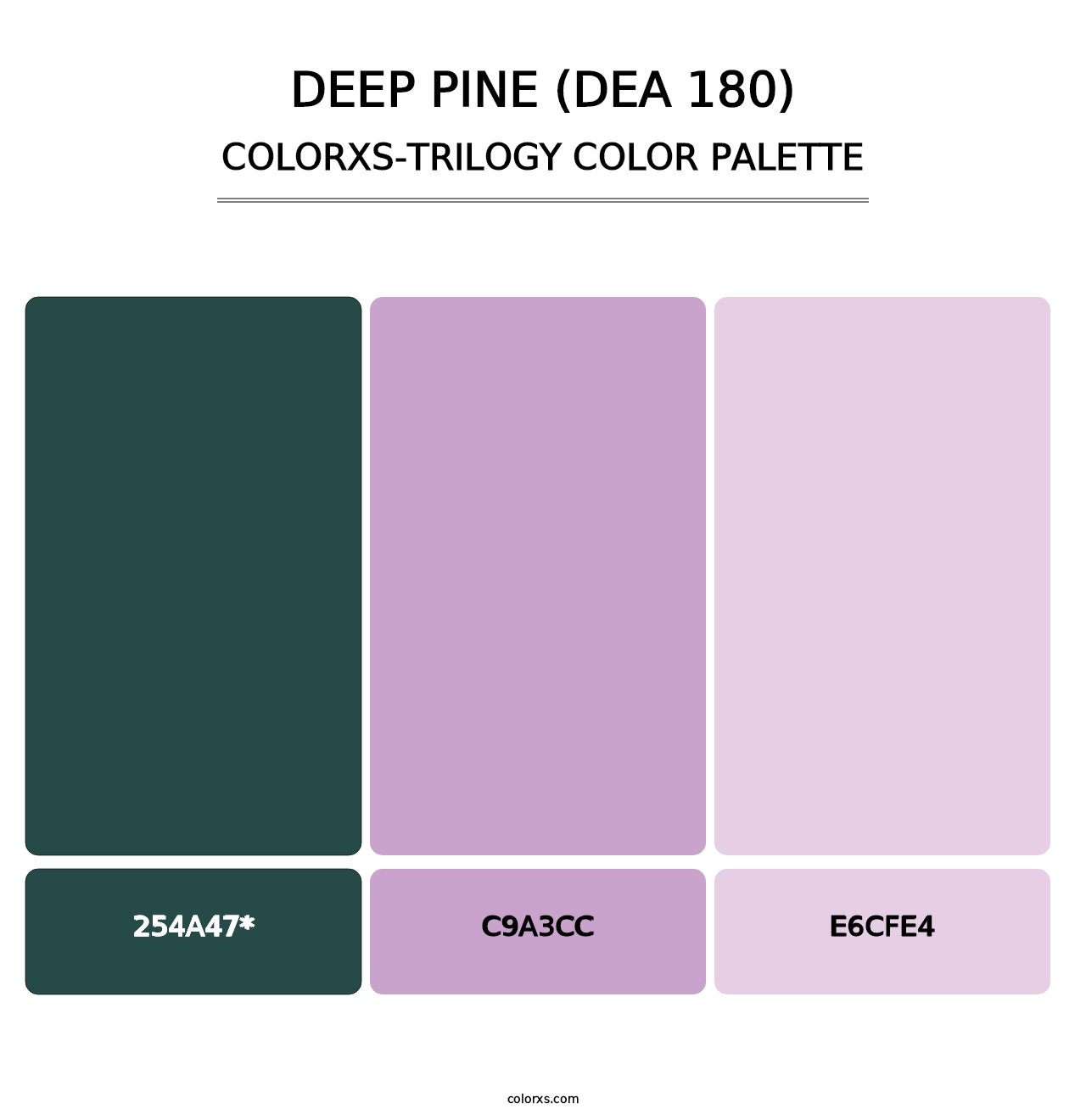 Deep Pine (DEA 180) - Colorxs Trilogy Palette