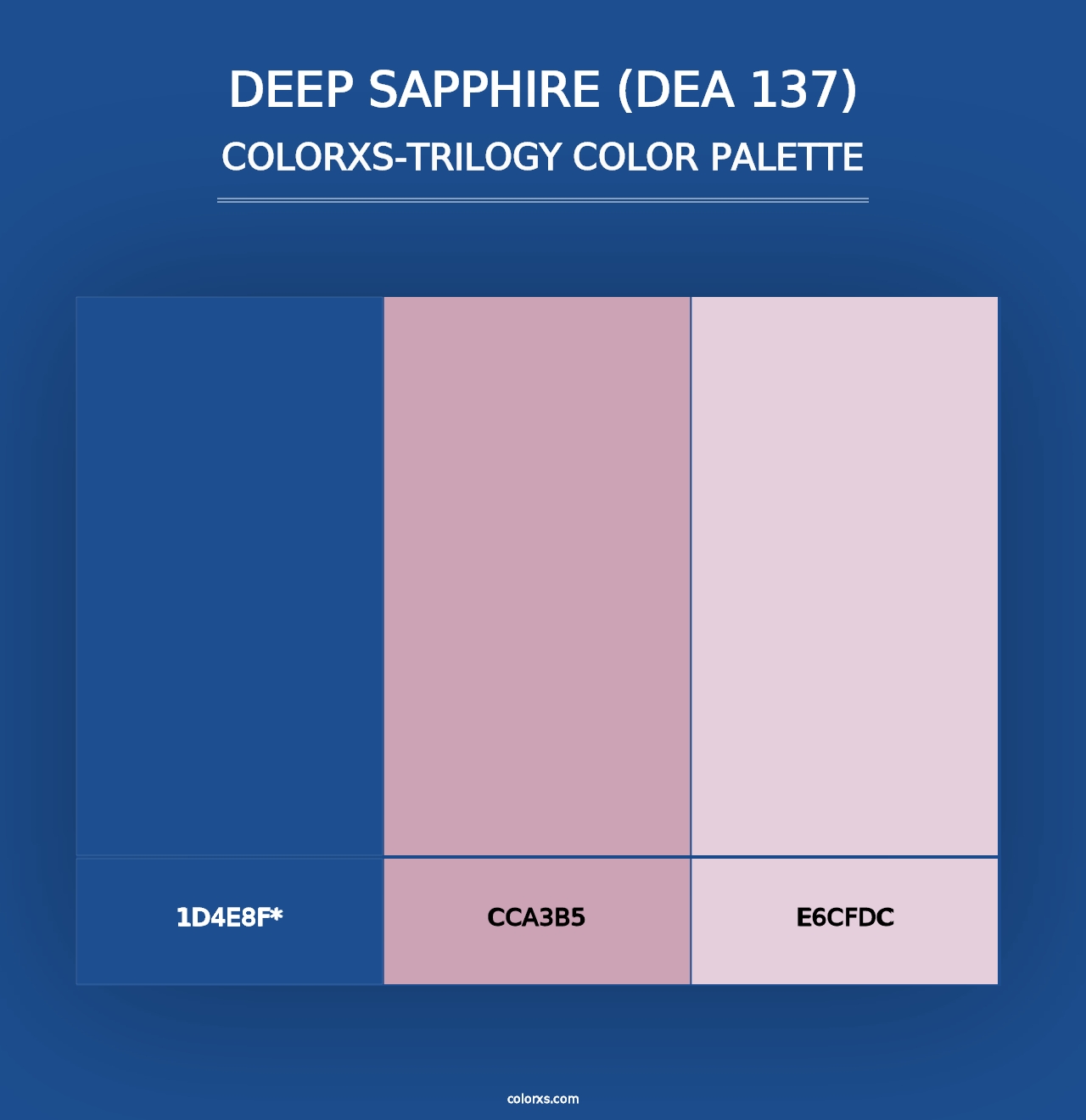 Deep Sapphire (DEA 137) - Colorxs Trilogy Palette