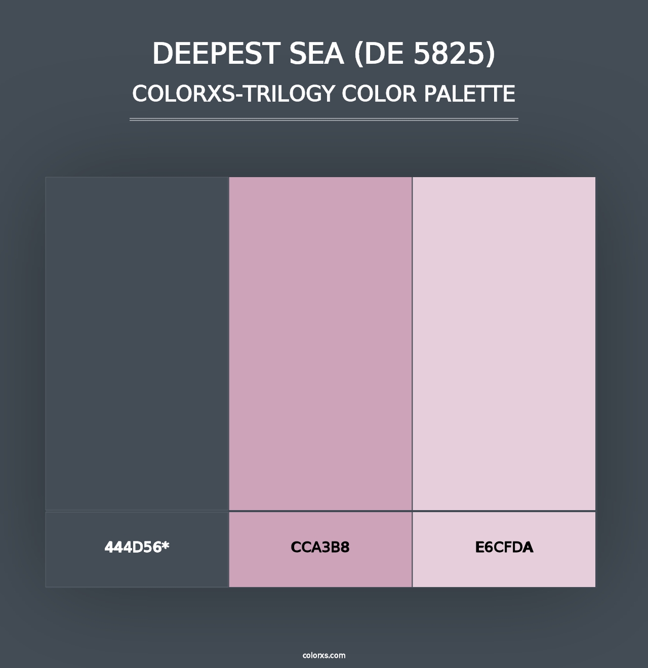 Deepest Sea (DE 5825) - Colorxs Trilogy Palette