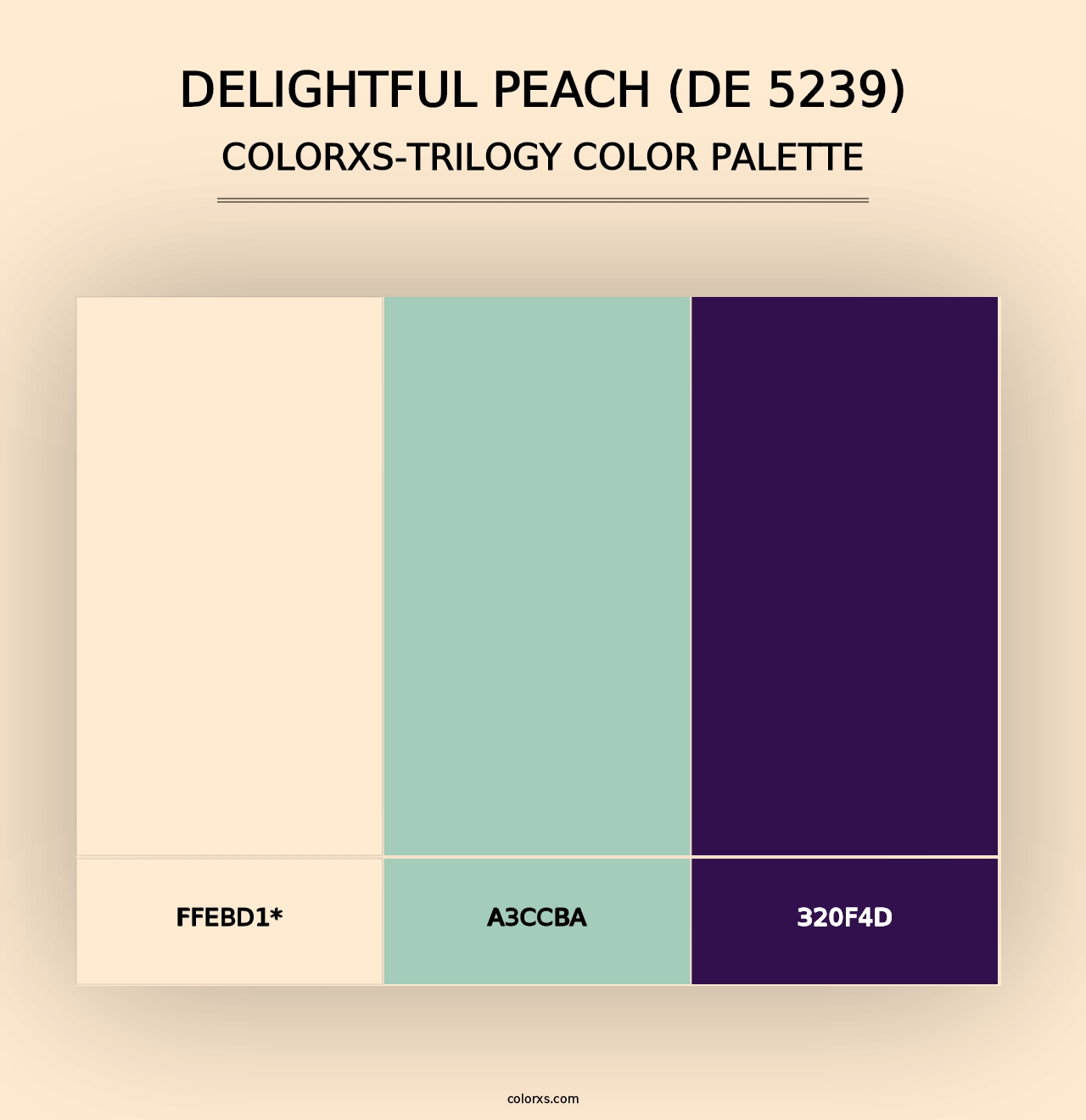 Delightful Peach (DE 5239) - Colorxs Trilogy Palette