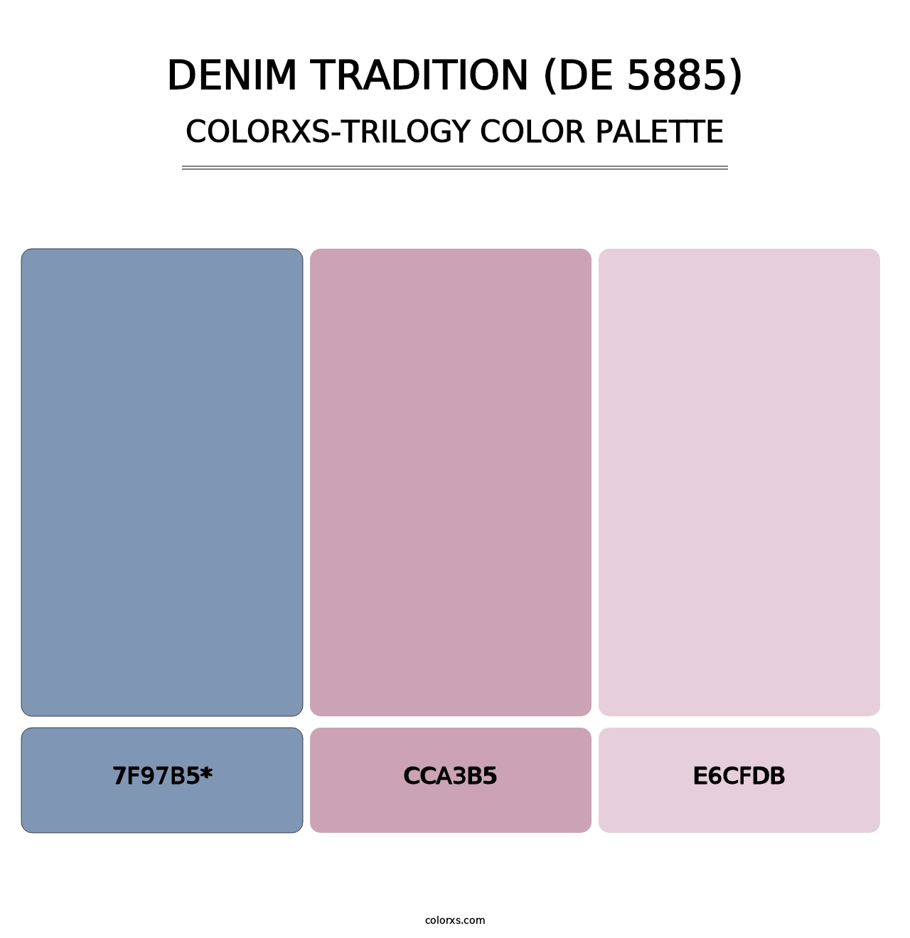 Denim Tradition (DE 5885) - Colorxs Trilogy Palette