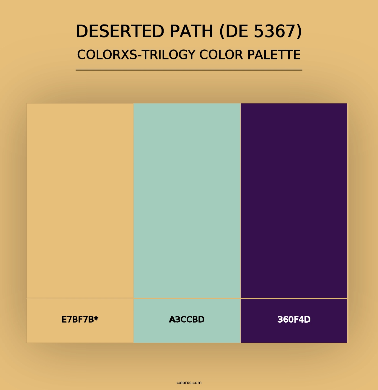 Deserted Path (DE 5367) - Colorxs Trilogy Palette