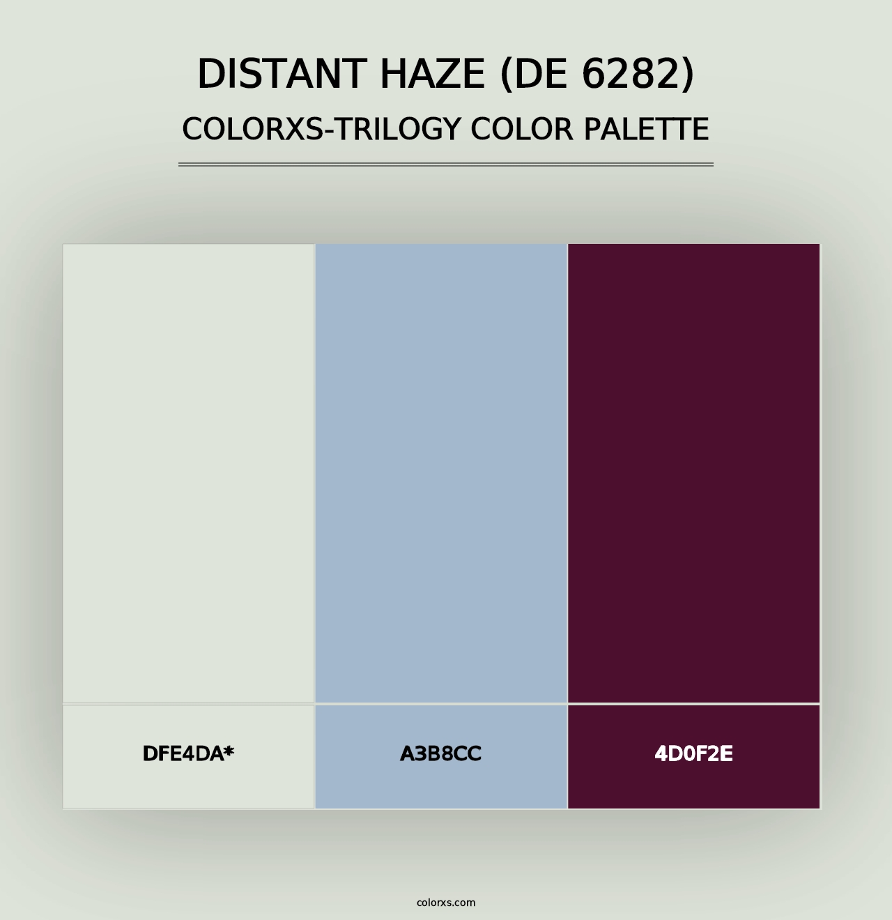 Distant Haze (DE 6282) - Colorxs Trilogy Palette