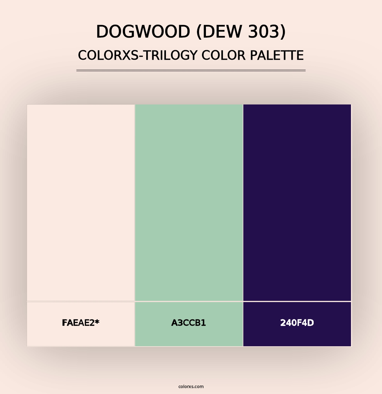 Dogwood (DEW 303) - Colorxs Trilogy Palette