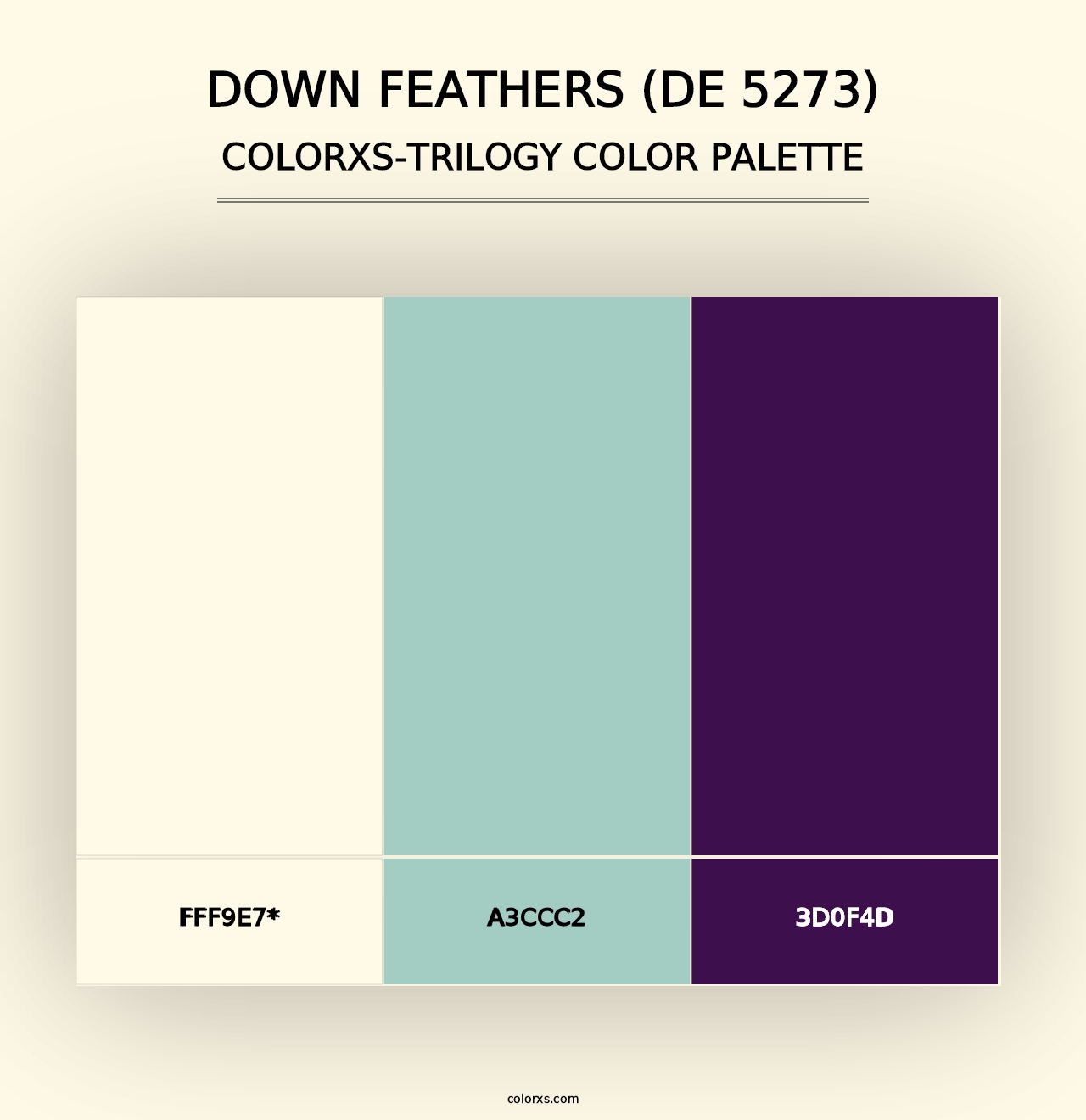 Down Feathers (DE 5273) - Colorxs Trilogy Palette