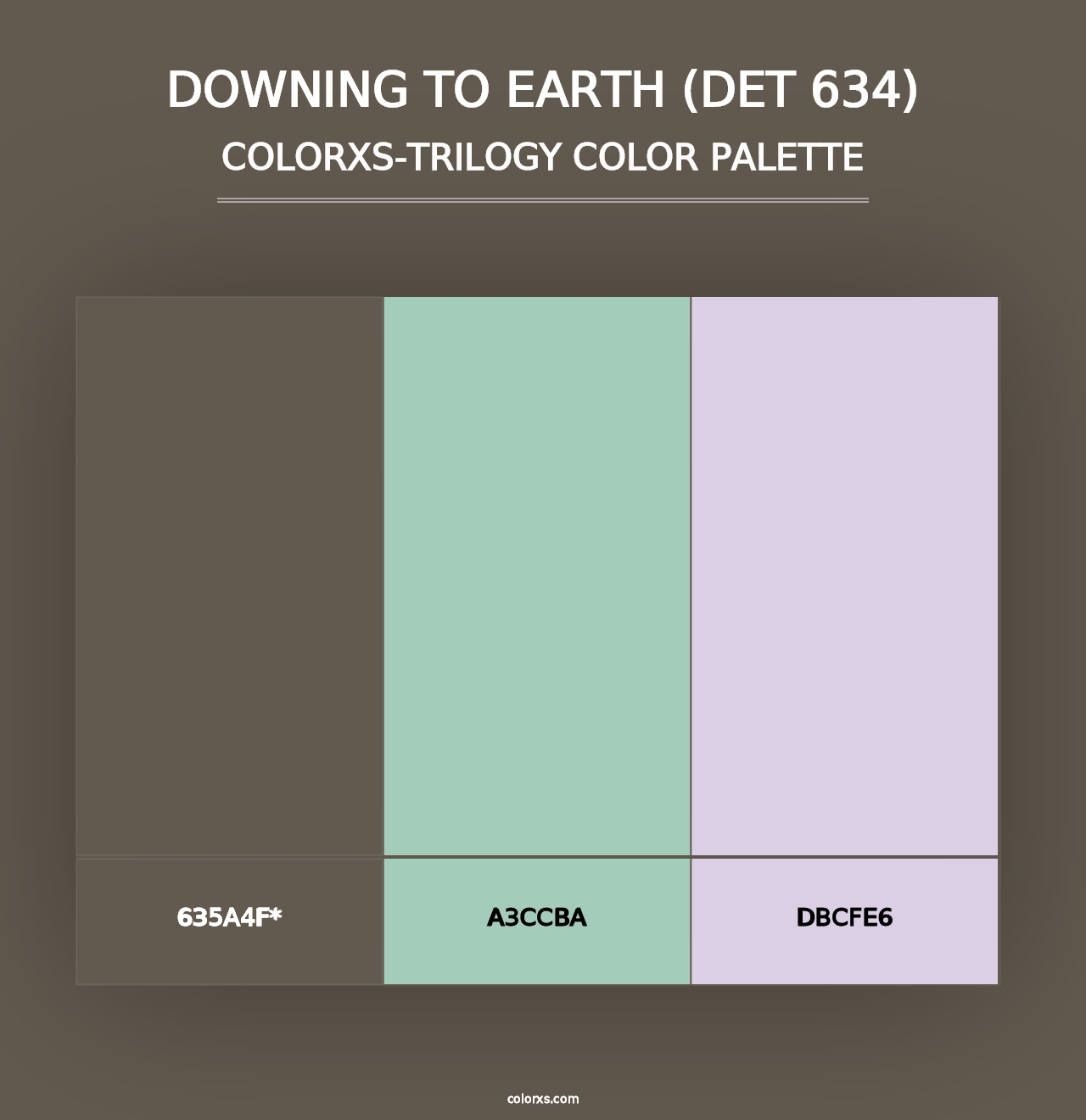 Downing to Earth (DET 634) - Colorxs Trilogy Palette