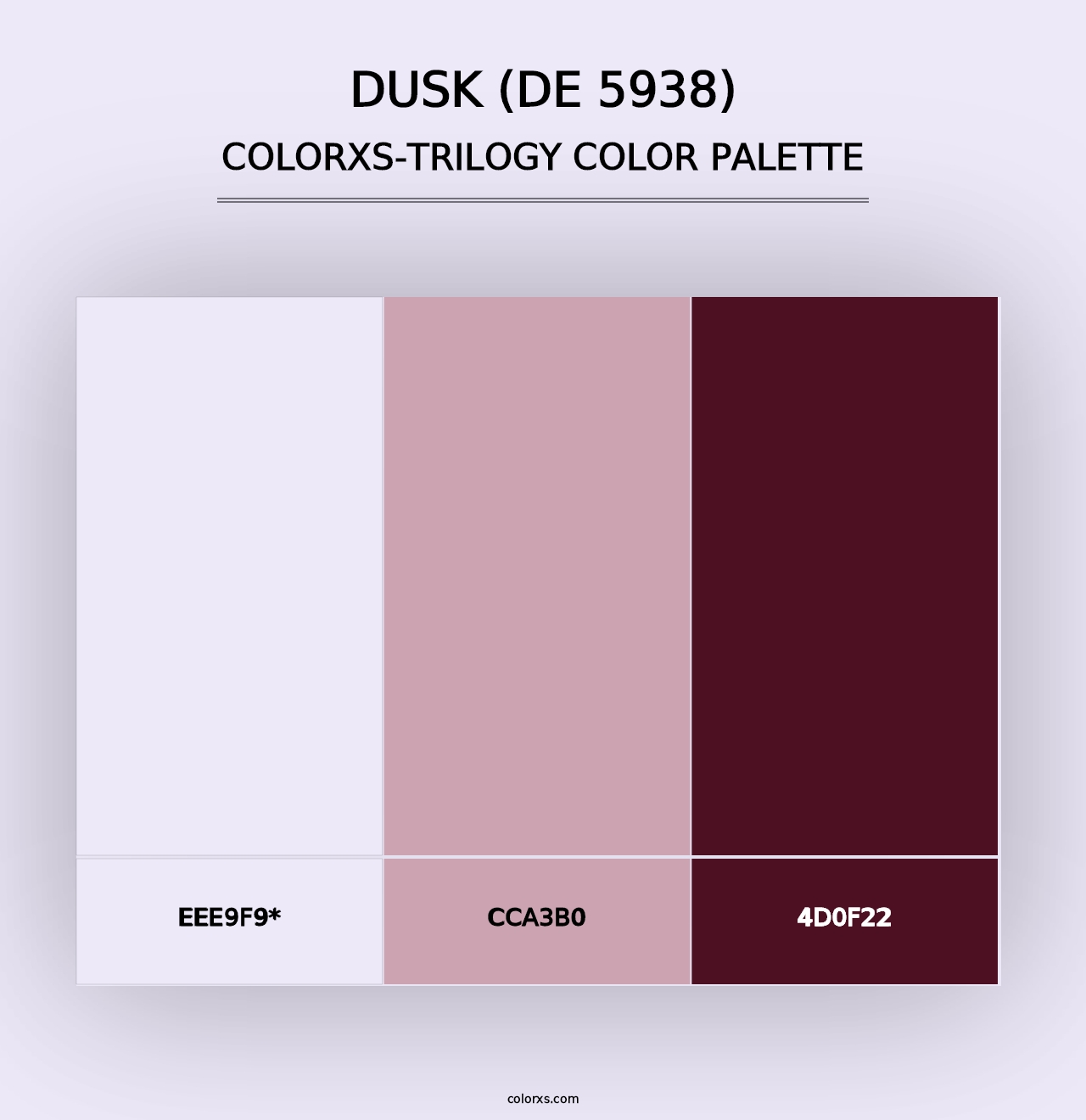 Dusk (DE 5938) - Colorxs Trilogy Palette