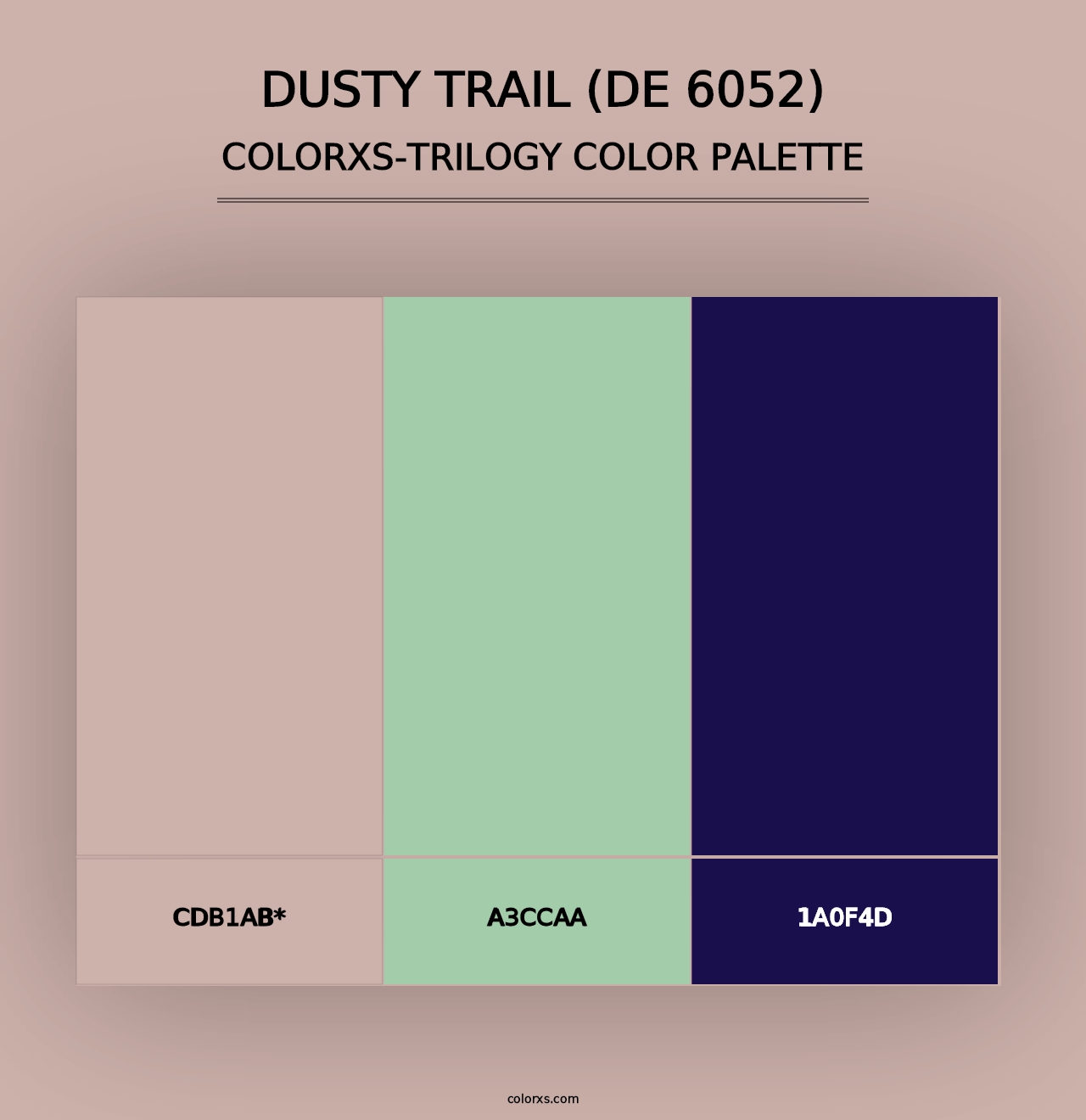 Dusty Trail (DE 6052) - Colorxs Trilogy Palette