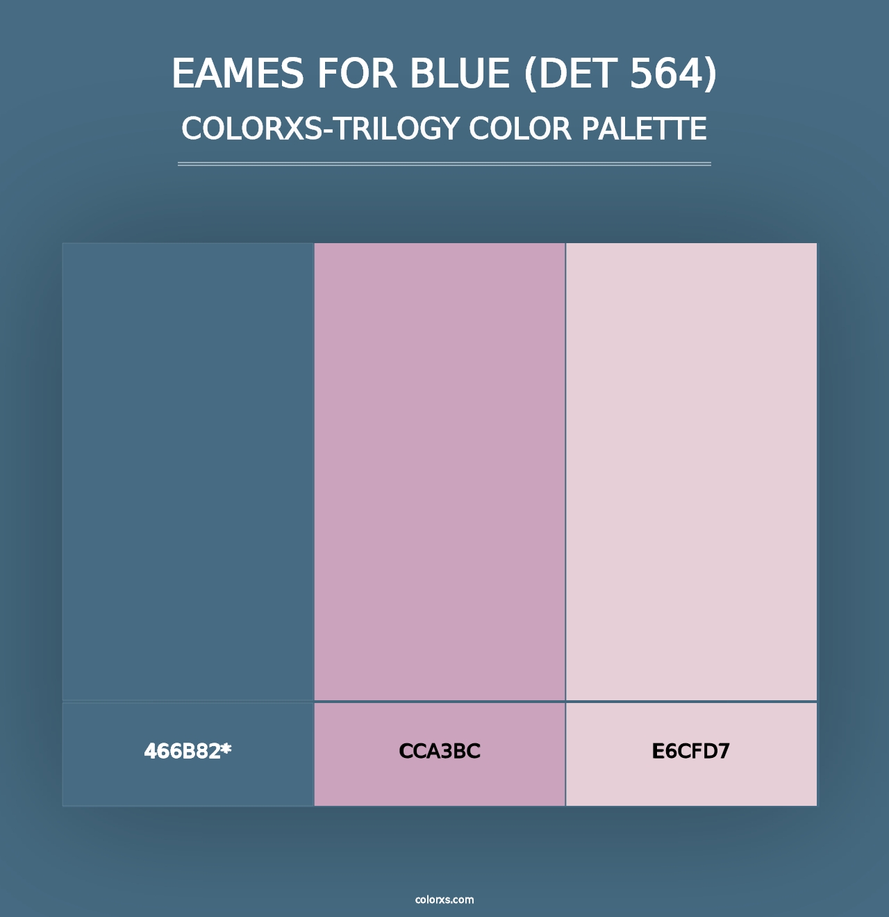 Eames for Blue (DET 564) - Colorxs Trilogy Palette