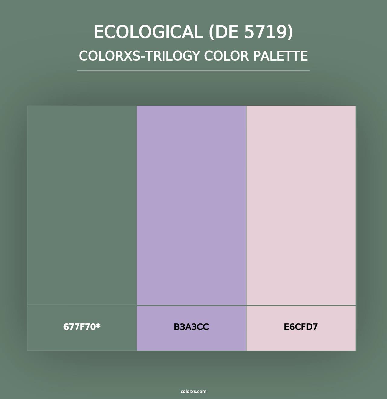 Ecological (DE 5719) - Colorxs Trilogy Palette