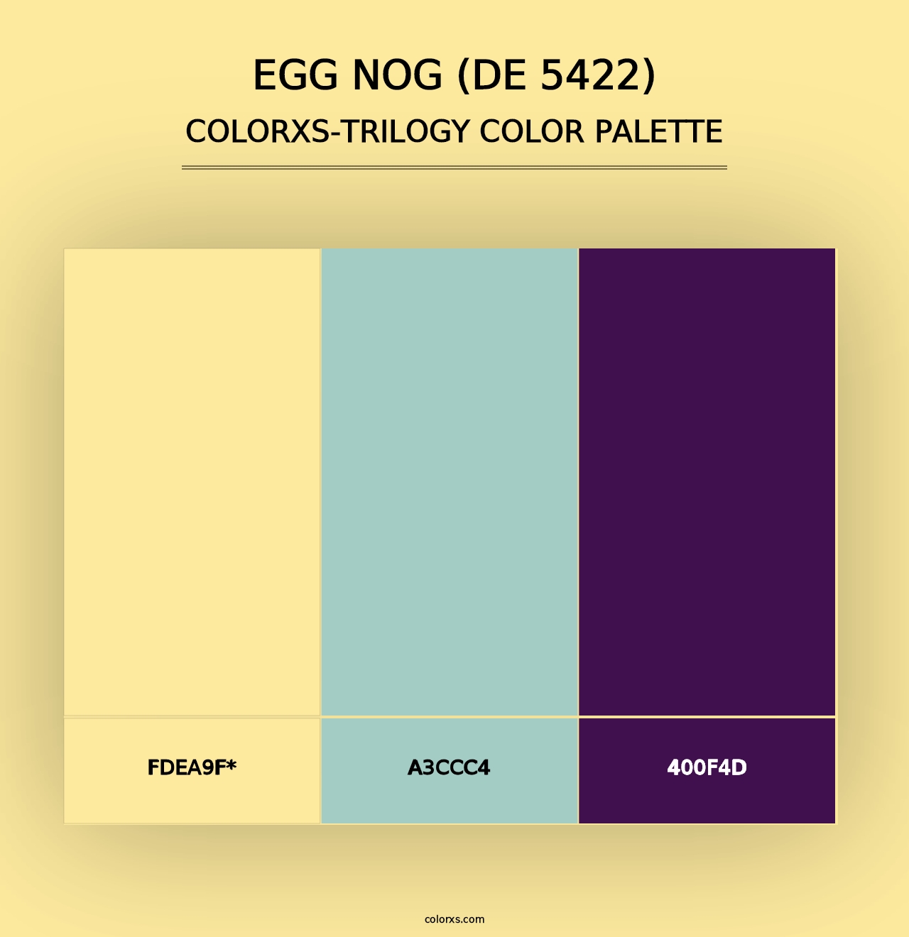 Egg Nog (DE 5422) - Colorxs Trilogy Palette