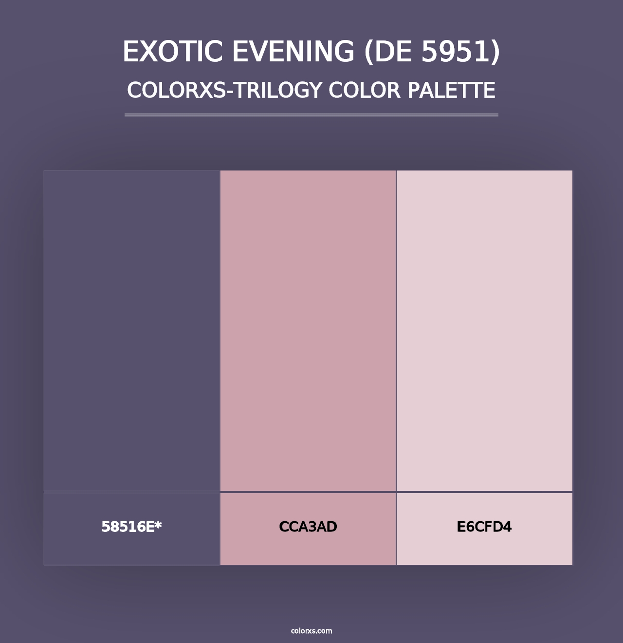 Exotic Evening (DE 5951) - Colorxs Trilogy Palette