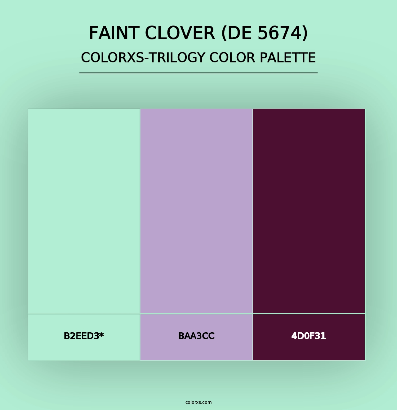 Faint Clover (DE 5674) - Colorxs Trilogy Palette