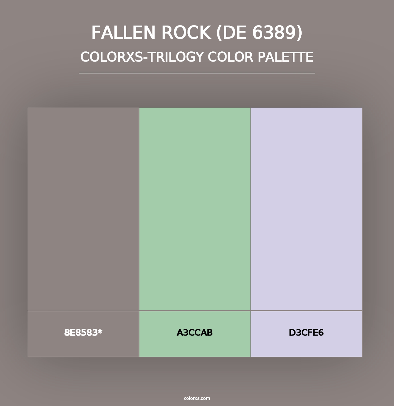 Fallen Rock (DE 6389) - Colorxs Trilogy Palette