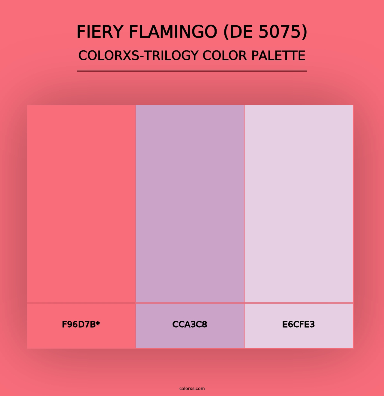 Fiery Flamingo (DE 5075) - Colorxs Trilogy Palette