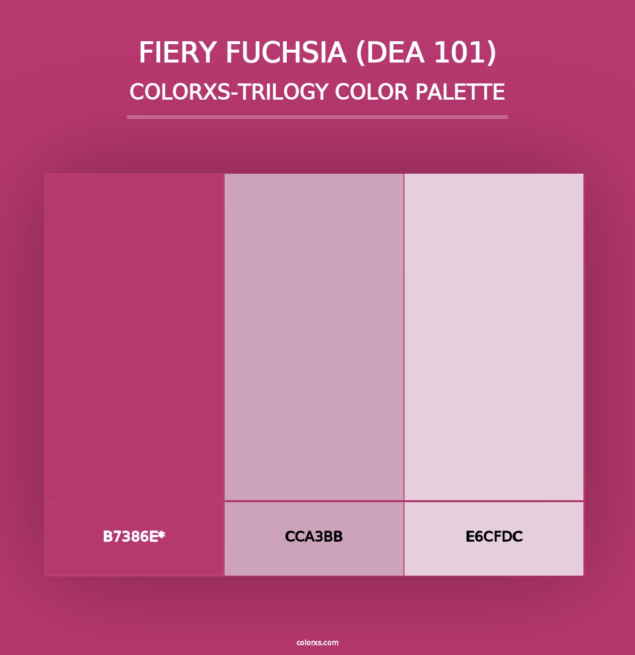 Fiery Fuchsia (DEA 101) - Colorxs Trilogy Palette