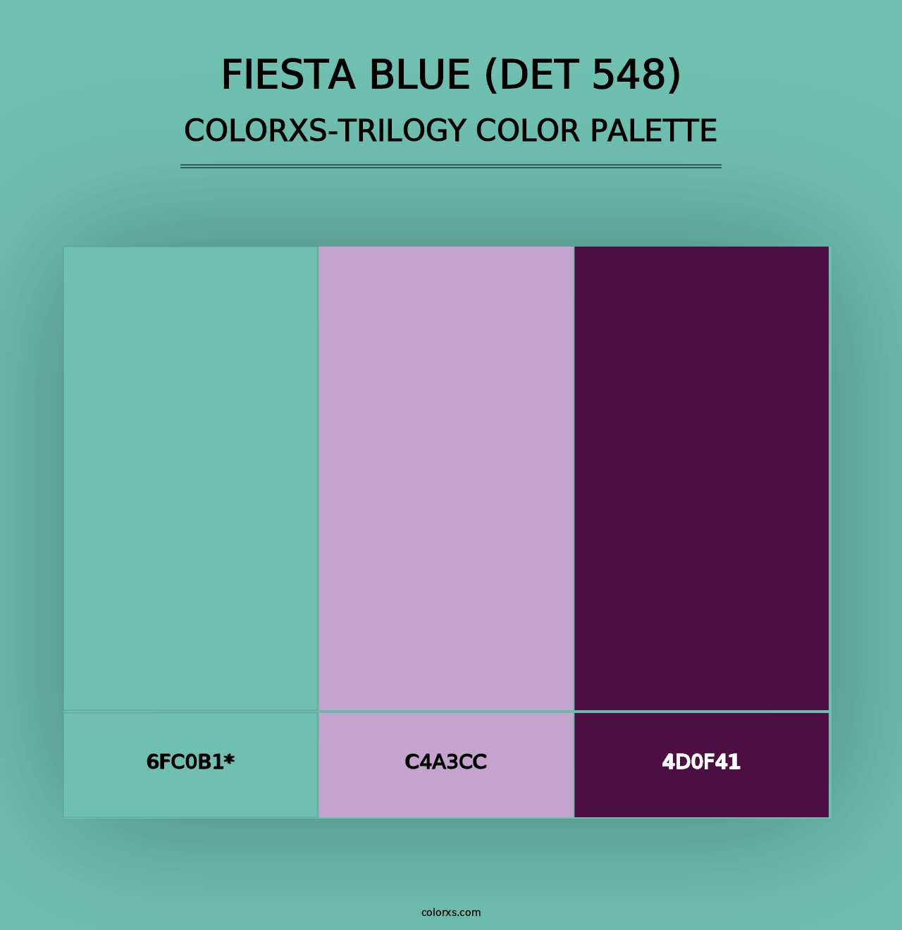 Fiesta Blue (DET 548) - Colorxs Trilogy Palette