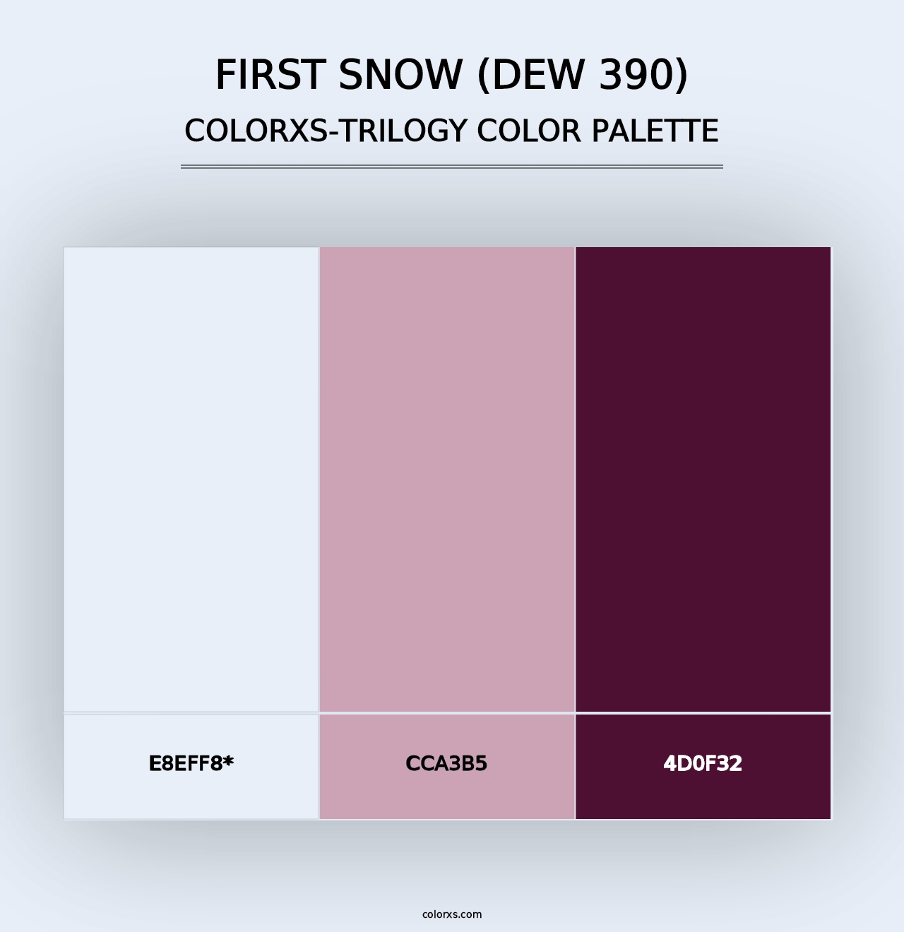 First Snow (DEW 390) - Colorxs Trilogy Palette