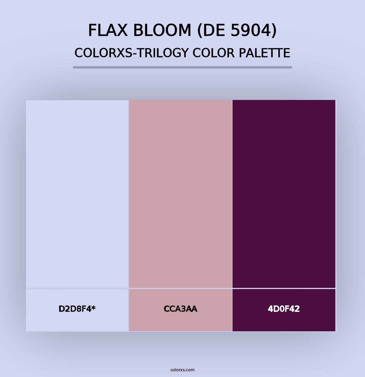 Flax Bloom (DE 5904) - Colorxs Trilogy Palette