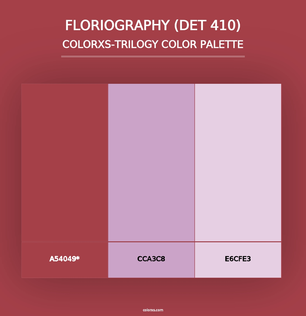 Floriography (DET 410) - Colorxs Trilogy Palette