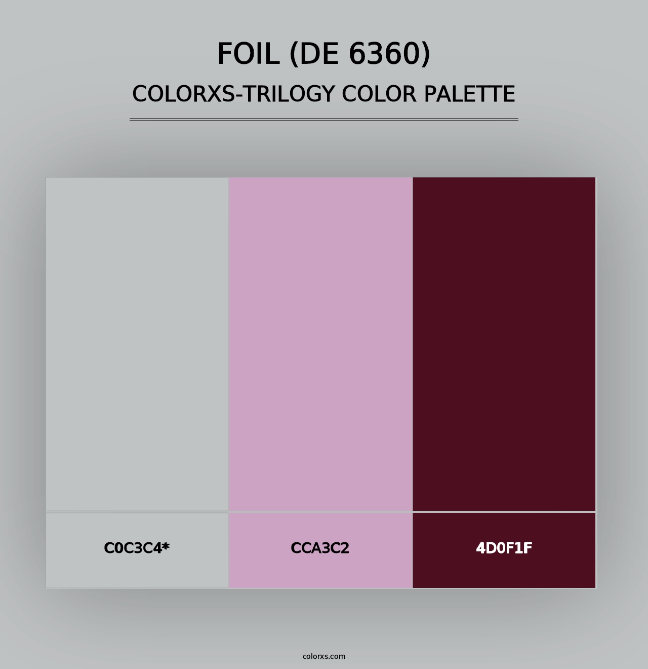 Foil (DE 6360) - Colorxs Trilogy Palette