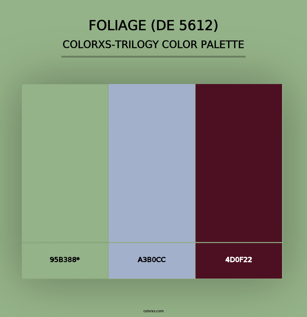 Foliage (DE 5612) - Colorxs Trilogy Palette