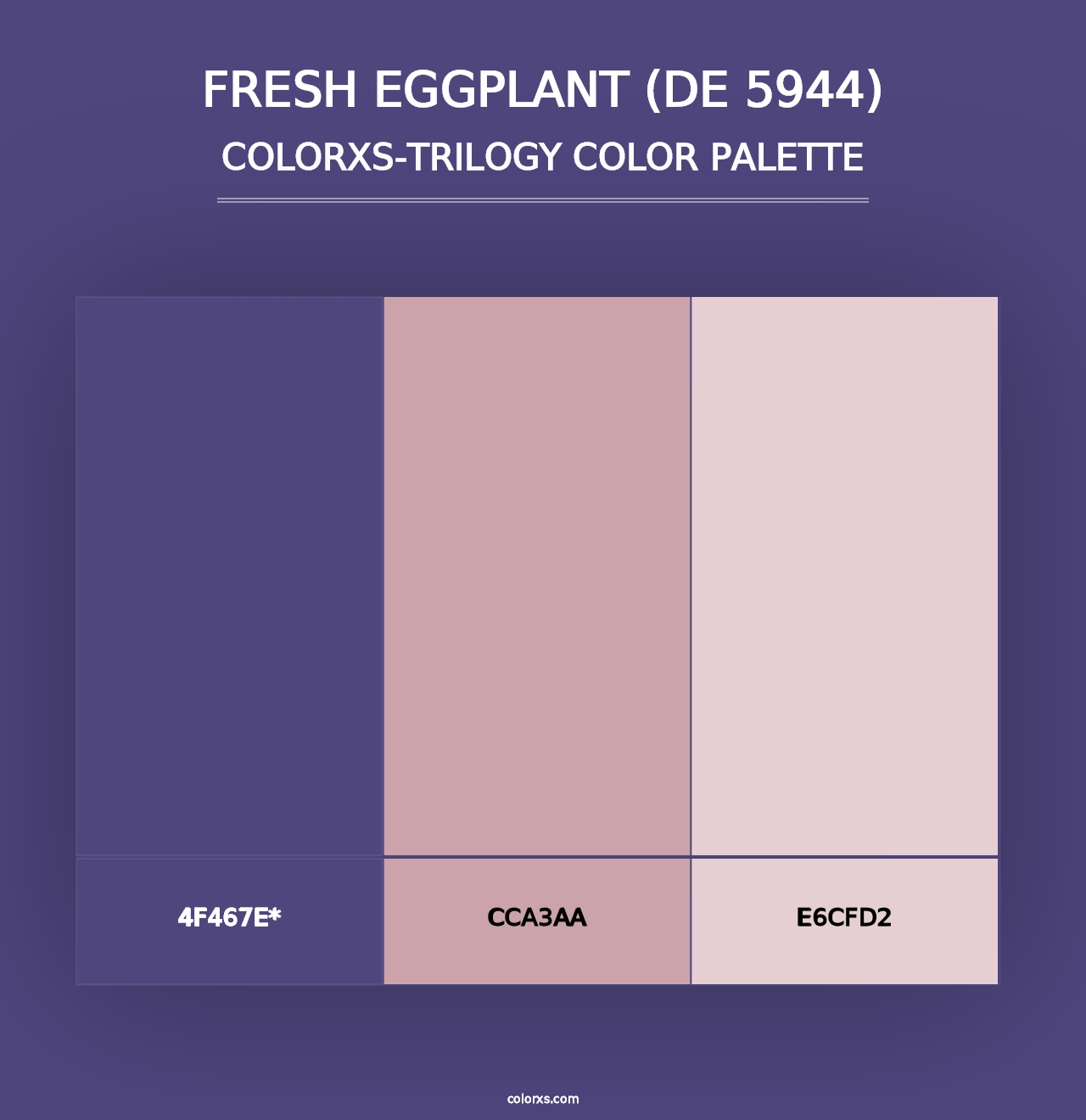 Fresh Eggplant (DE 5944) - Colorxs Trilogy Palette